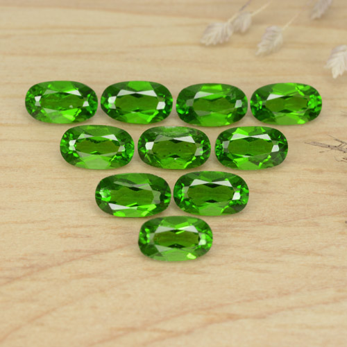 2,50 ct natürliche grüner Chromdiopsid-Edelsteine, Oval Schliff, VS
