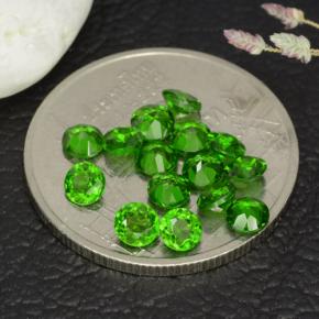 1,77 ct natürliche grüner Chromdiopsid-Edelsteine, Rundschliff, VS