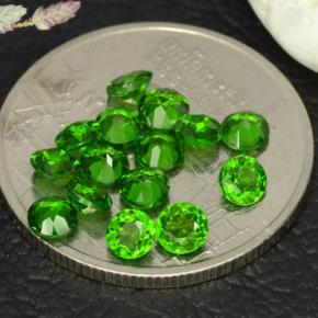 1,77 ct natürliche grüner Chromdiopsid-Edelsteine, Rundschliff, VS