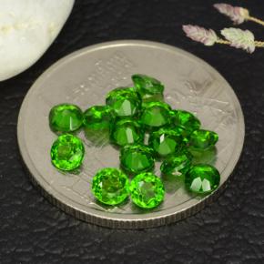 1,77 ct natürliche grüner Chromdiopsid-Edelsteine, Rundschliff, VS