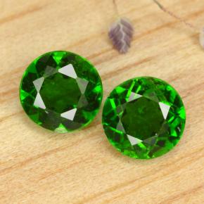 1,03 ct natürliche grüner Chromdiopsid-Edelsteine, Rundschliff, VS-SI