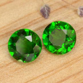 1,03 ct natürliche grüner Chromdiopsid-Edelsteine, Rundschliff, VS-SI