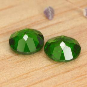 1,03 ct natürliche grüner Chromdiopsid-Edelsteine, Rundschliff, VS-SI