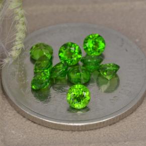 1,37 ct natürliche grüner Chromdiopsid-Edelsteine, Rundschliff, VS