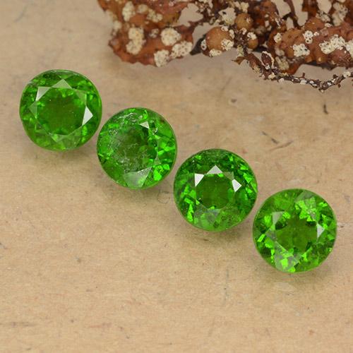 2,53 ct natürliche grüner Chromdiopsid-Edelsteine, Rundschliff, VS