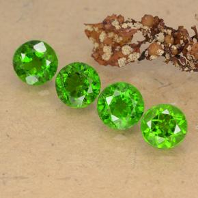 2,27 ct natürliche grüner Chromdiopsid-Edelsteine, Rundschliff, VS