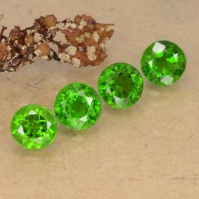 2,27 ct natürliche grüner Chromdiopsid-Edelsteine, Rundschliff, VS