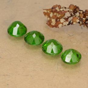 2,27 ct natürliche grüner Chromdiopsid-Edelsteine, Rundschliff, VS
