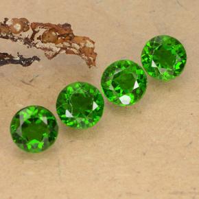 2,21 ct natürliche grüner Chromdiopsid-Edelsteine, Rundschliff, VS
