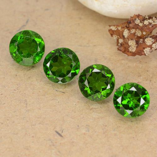 1,93 ct natürliche grüner Chromdiopsid-Edelsteine, Rundschliff, VS