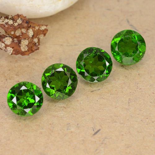 1,93 ct natürliche grüner Chromdiopsid-Edelsteine, Rundschliff, VS