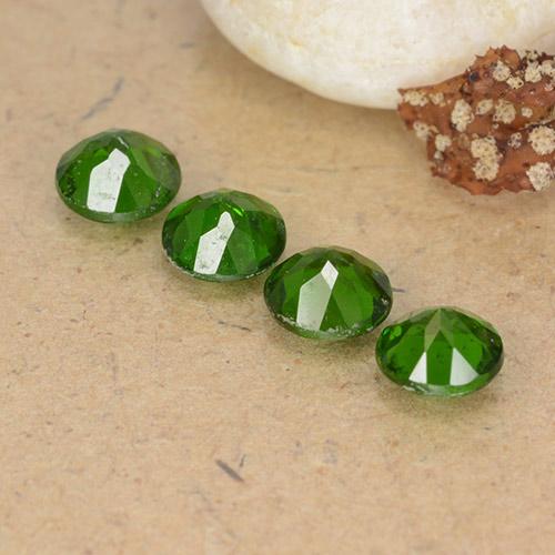 1,93 ct natürliche grüner Chromdiopsid-Edelsteine, Rundschliff, VS