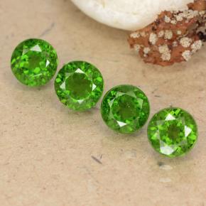 2,62 ct natürliche grüner Chromdiopsid-Edelsteine, Rundschliff, VS