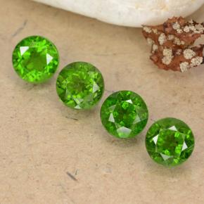 2,56 ct natürliche grüner Chromdiopsid-Edelsteine, Rundschliff, VS
