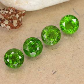 2,56 ct natürliche grüner Chromdiopsid-Edelsteine, Rundschliff, VS