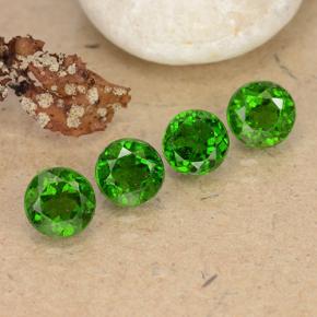 2,32 ct natürliche grüner Chromdiopsid-Edelsteine, Rundschliff, VS