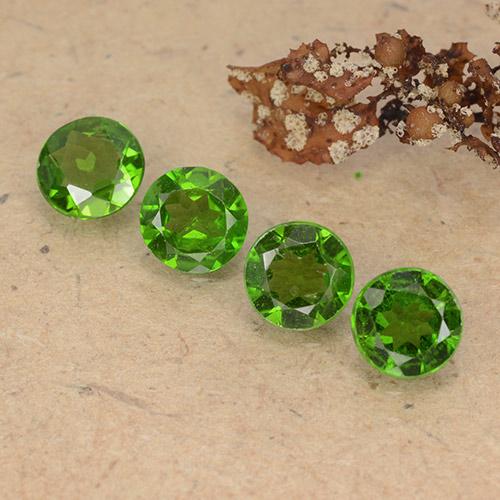 1,87 ct natürliche grüner Chromdiopsid-Edelsteine, Rundschliff, VS
