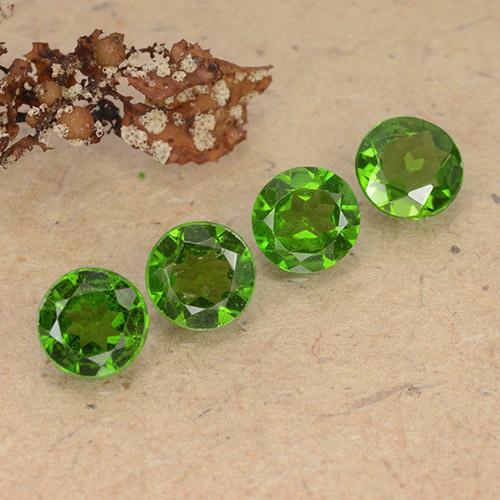 1,87 ct natürliche grüner Chromdiopsid-Edelsteine, Rundschliff, VS
