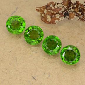 2,24 ct natürliche grüner Chromdiopsid-Edelsteine, Rundschliff, VS