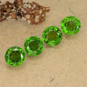 2,24 ct natürliche grüner Chromdiopsid-Edelsteine, Rundschliff, VS
