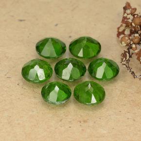 3,55 ct natürliche grüner Chromdiopsid-Edelsteine, Rundschliff, VS
