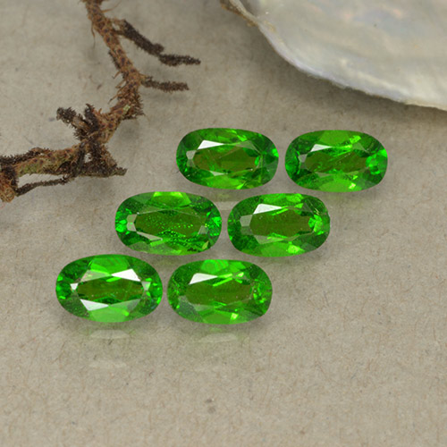 1,48 ct natürliche grüner Chromdiopsid-Edelsteine, Oval Schliff, VS-SI