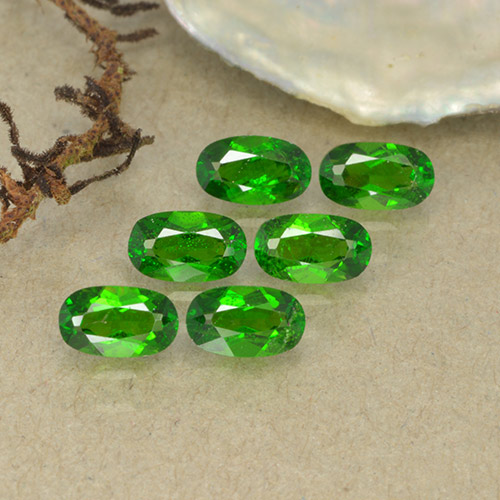 1,63 ct natürliche grüner Chromdiopsid-Edelsteine, Oval Schliff, VS-SI