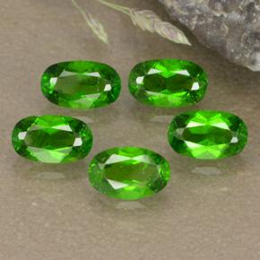1,37 ct natürliche grüner Chromdiopsid-Edelsteine, Oval Schliff, VS