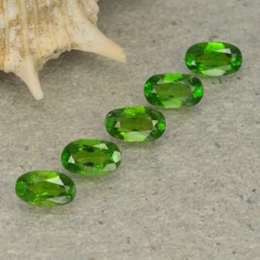 1,12 ct natürliche grüner Chromdiopsid-Edelsteine, Oval Schliff, VS