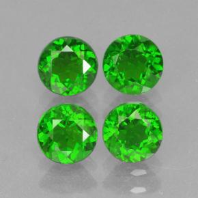 2,21 ct natürliche grüner Chromdiopsid-Edelsteine, Rundschliff, VS