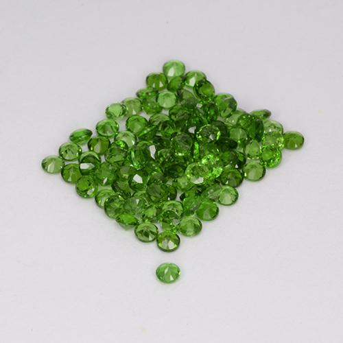 2.56 ct natürliche Mittel-Dunkelgrün Chromdiopsid-Edelsteine, Rund Schliff, VS