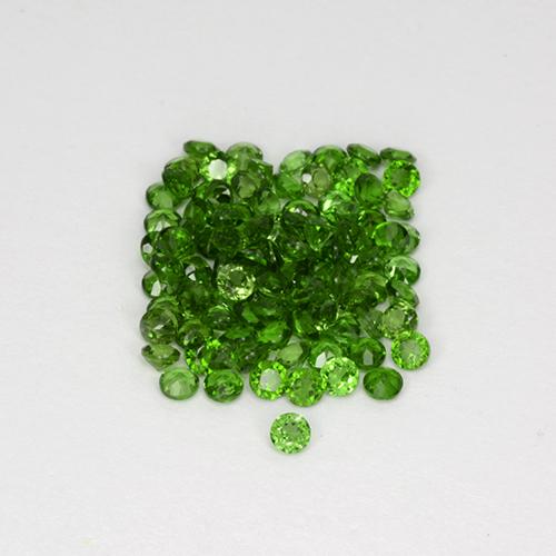 2.56 ct natürliche Mittel-Dunkelgrün Chromdiopsid-Edelsteine, Rund Schliff, VS