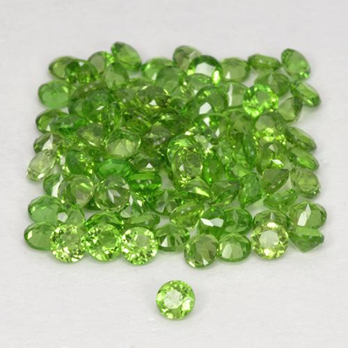 2,50 ct natürliche grüner Chromdiopsid-Edelsteine, Rundschliff, VS