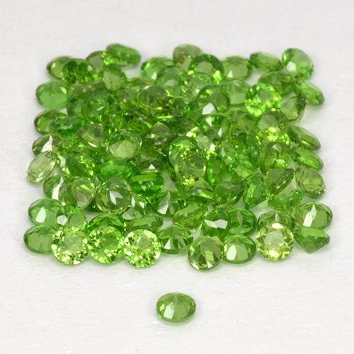 2,50 ct natürliche grüner Chromdiopsid-Edelsteine, Rundschliff, VS