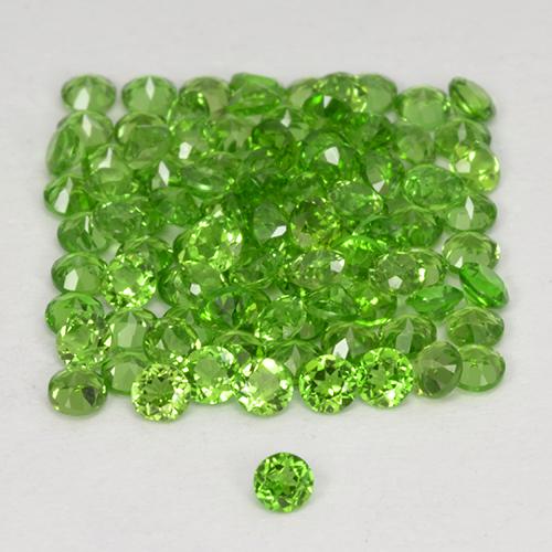 2.51 ct natürliche Lebendiges grün Chromdiopsid-Edelsteine, Rund Schliff, VS