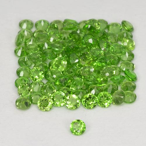 2.51 ct natürliche Lebendiges grün Chromdiopsid-Edelsteine, Rund Schliff, VS
