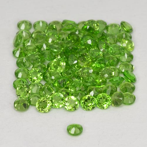 2.51 ct natürliche Lebendiges grün Chromdiopsid-Edelsteine, Rund Schliff, VS