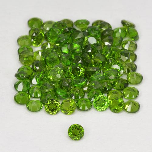 2,58 ct natürliche grüner Chromdiopsid-Edelsteine, Rundschliff, VS