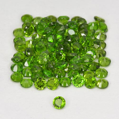 2,58 ct natürliche grüner Chromdiopsid-Edelsteine, Rundschliff, VS