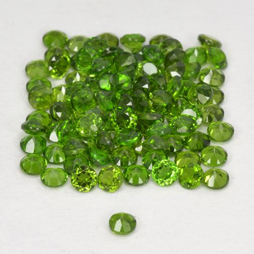 2,58 ct natürliche grüner Chromdiopsid-Edelsteine, Rundschliff, VS
