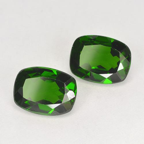 2,61 ct natürliche grüner Chromdiopsid-Edelsteine, Kissenschliff, VS