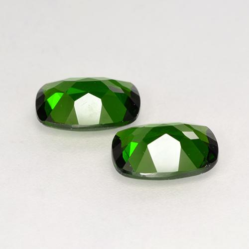 2,61 ct natürliche grüner Chromdiopsid-Edelsteine, Kissenschliff, VS