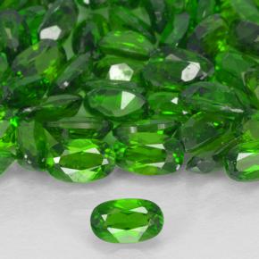 0,24 ctw natürlicher grüner Chromdiopsid, Oval Schliff, VS