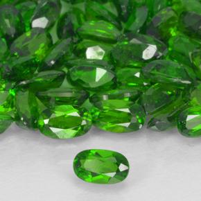 0,24 ctw natürlicher grüner Chromdiopsid, Oval Schliff, VS