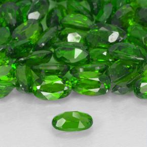 0,24 ctw natürlicher grüner Chromdiopsid, Oval Schliff, VS