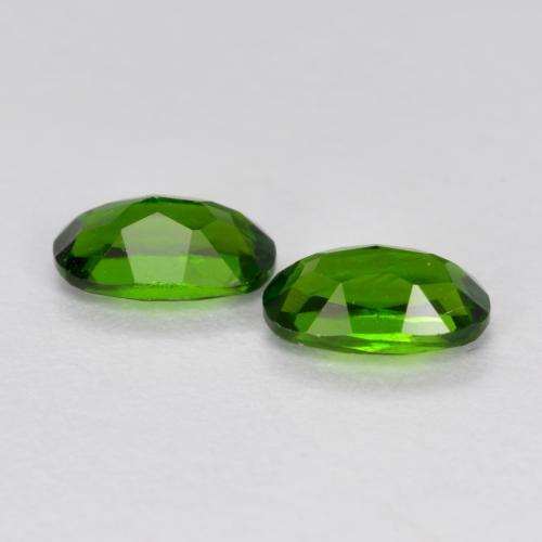 0.51 ct natürliche Mittel-Dunkelgrün Chromdiopsid-Edelsteine, Oval Schliff, VS-SI