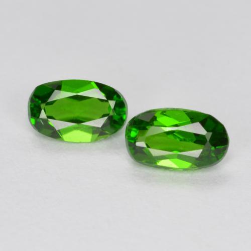 0,47 ct natürliche grüner Chromdiopsid-Edelsteine, Oval Schliff, VS