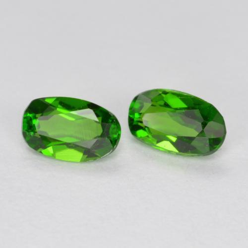 0,47 ct natürliche grüner Chromdiopsid-Edelsteine, Oval Schliff, VS