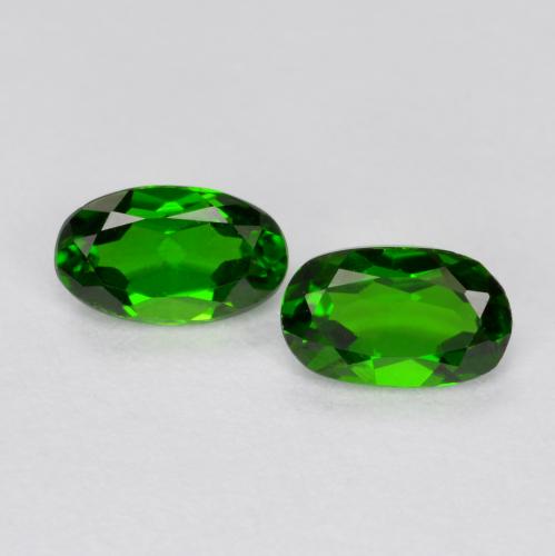 0,49 ct natürliche grüner Chromdiopsid-Edelsteine, Oval Schliff, VS