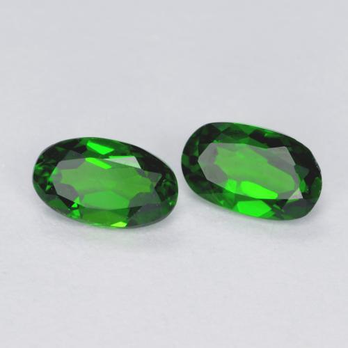 0,49 ct natürliche grüner Chromdiopsid-Edelsteine, Oval Schliff, VS